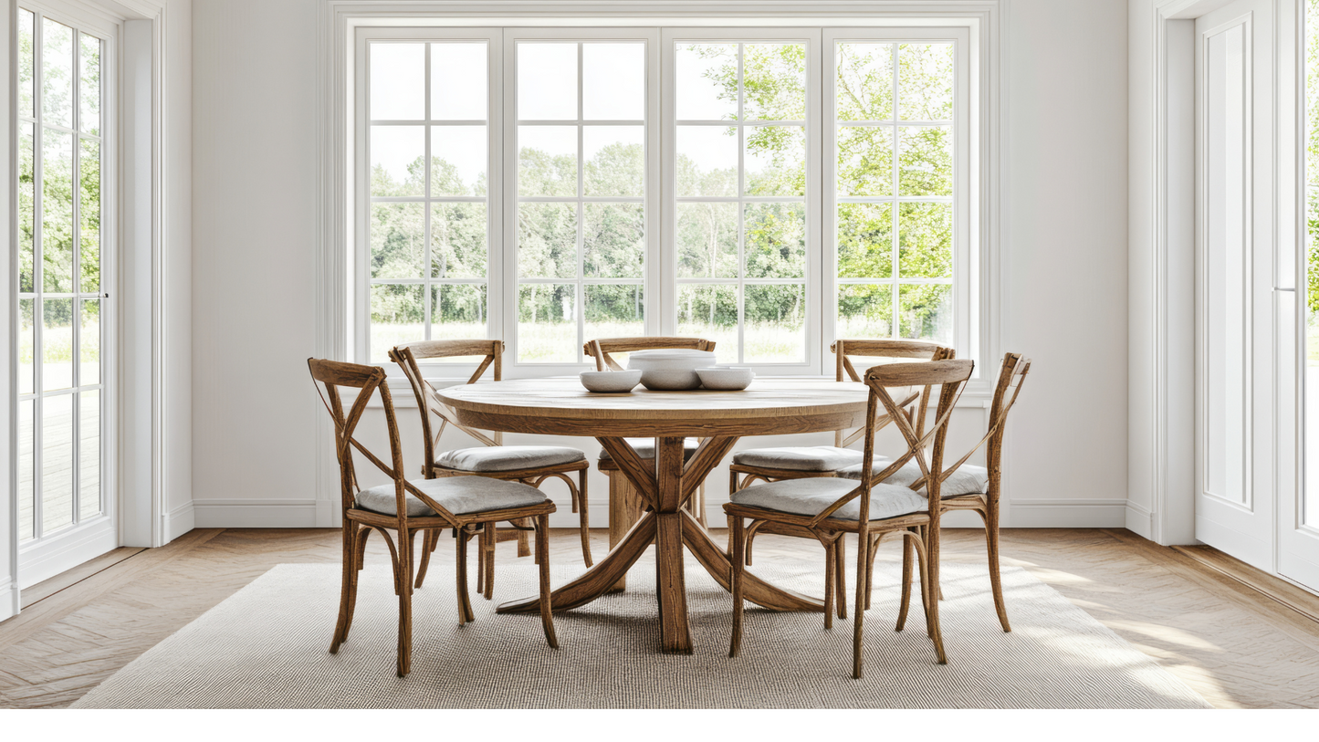 Light Oak Crossback Chair