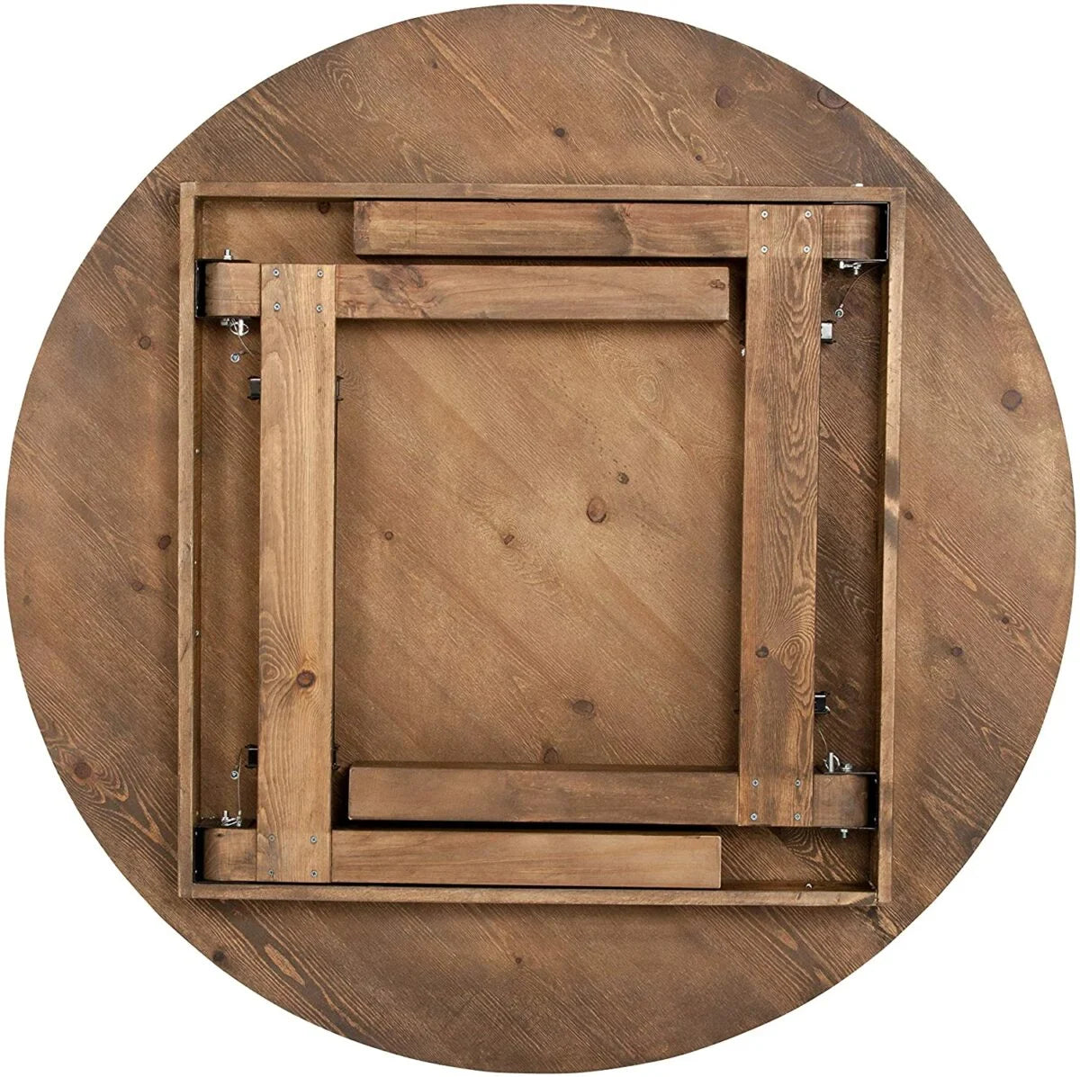 Rustic Round Folding Table 5ft6