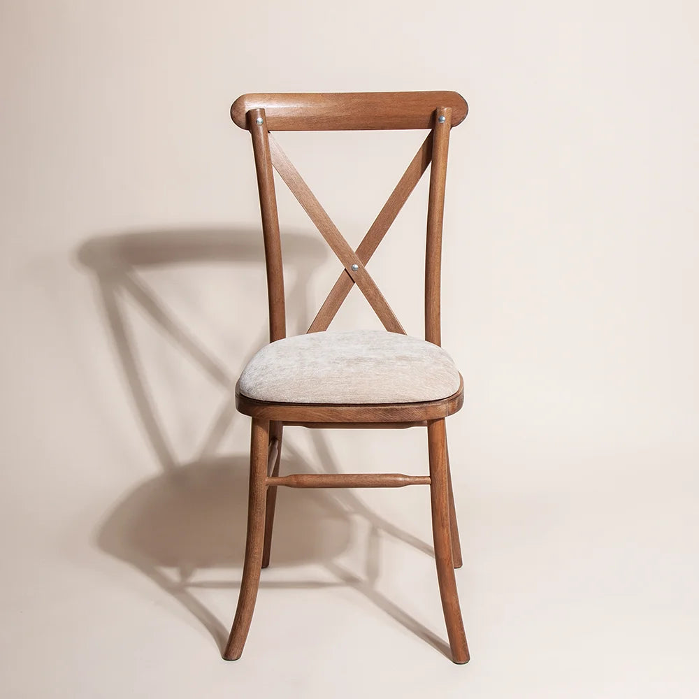 Lisa Crossback Chair - Tipi Brown