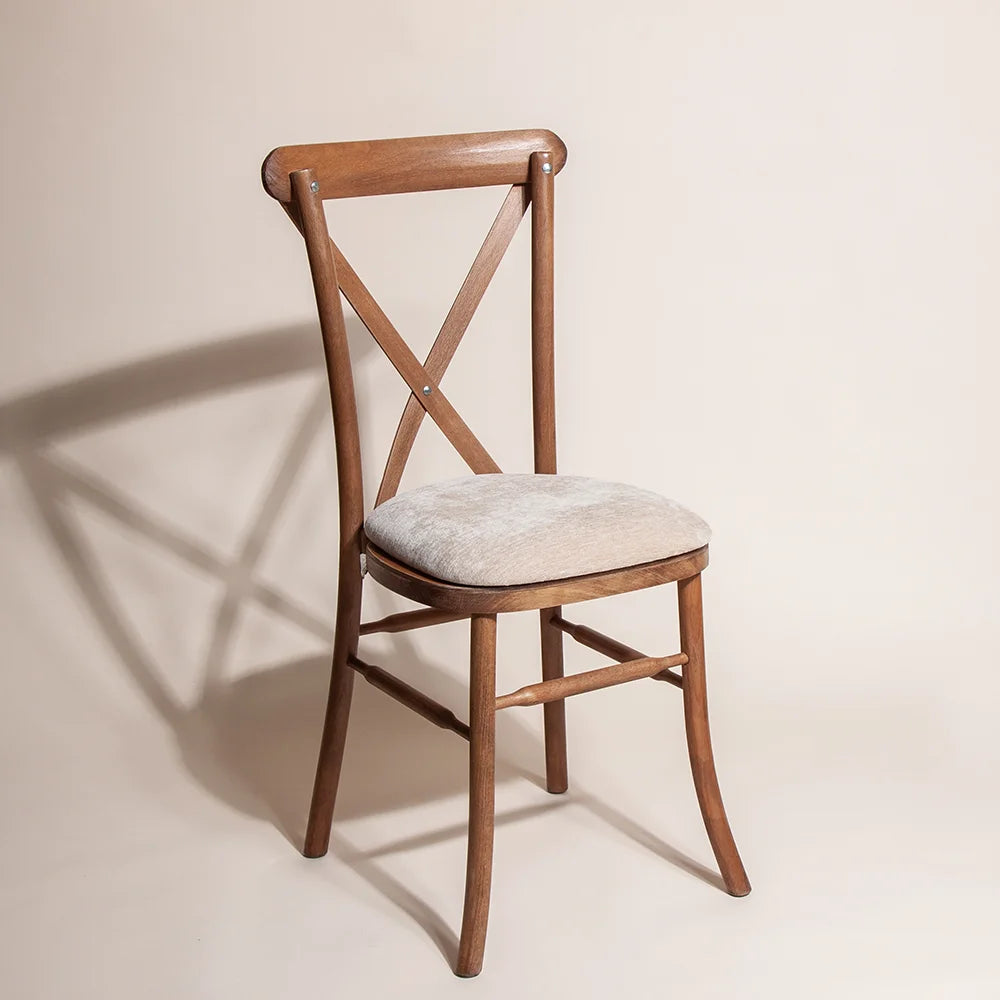 Lisa Crossback Chair - Tipi Brown