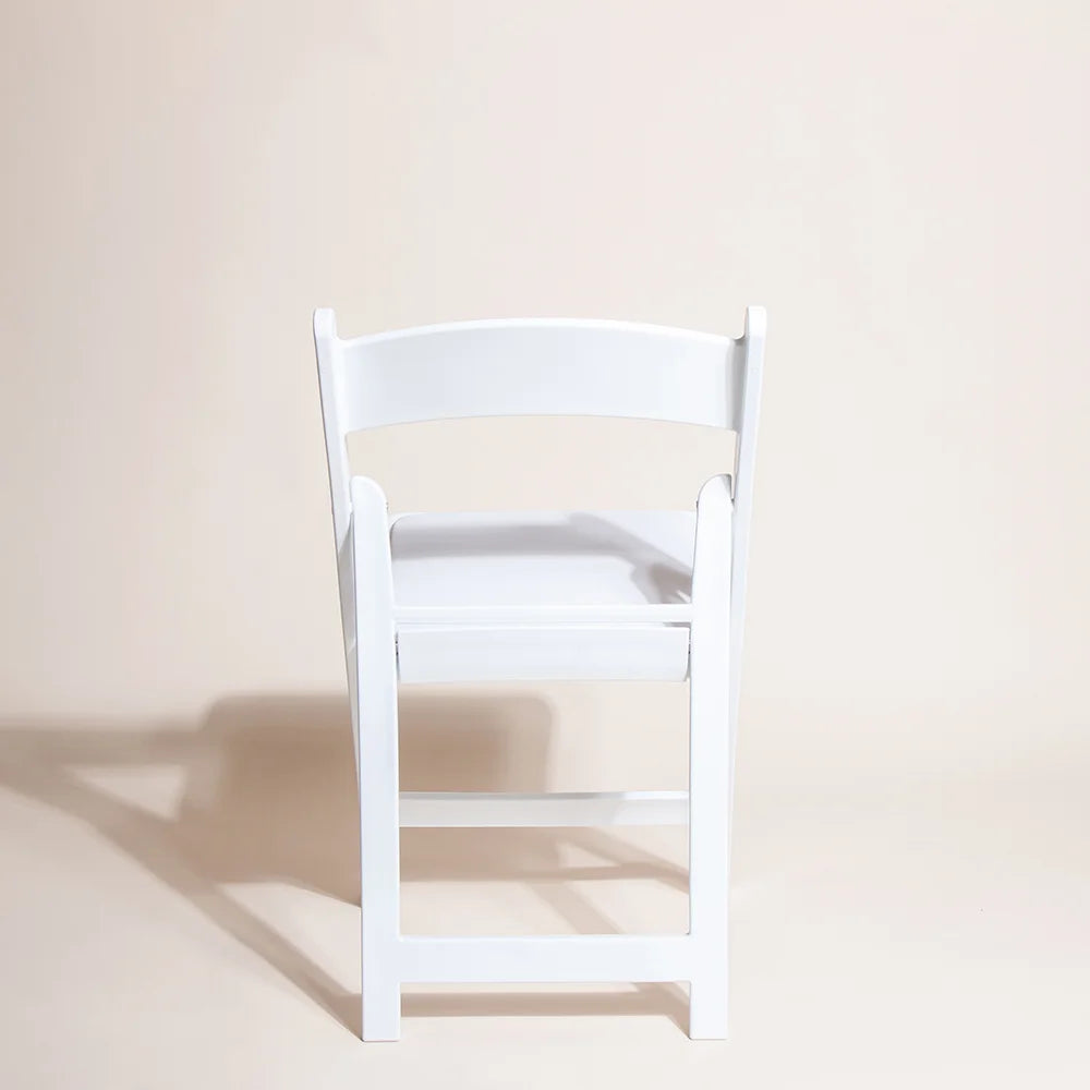 White Resin Folding Chair