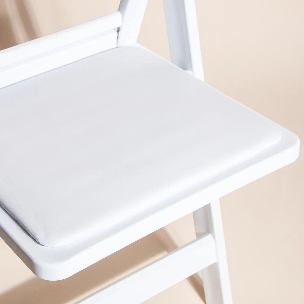 White Resin Folding Chair