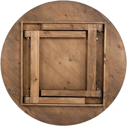Rustic Round Folding Table 5ft6