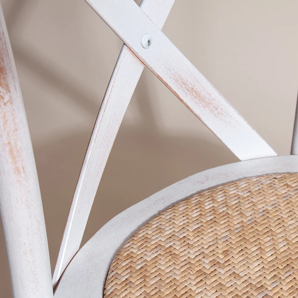 Whitewash Crossback Chair