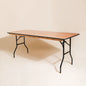 4ft x 2ft 6in Rectangular Wooden Trestle Table For Sale
